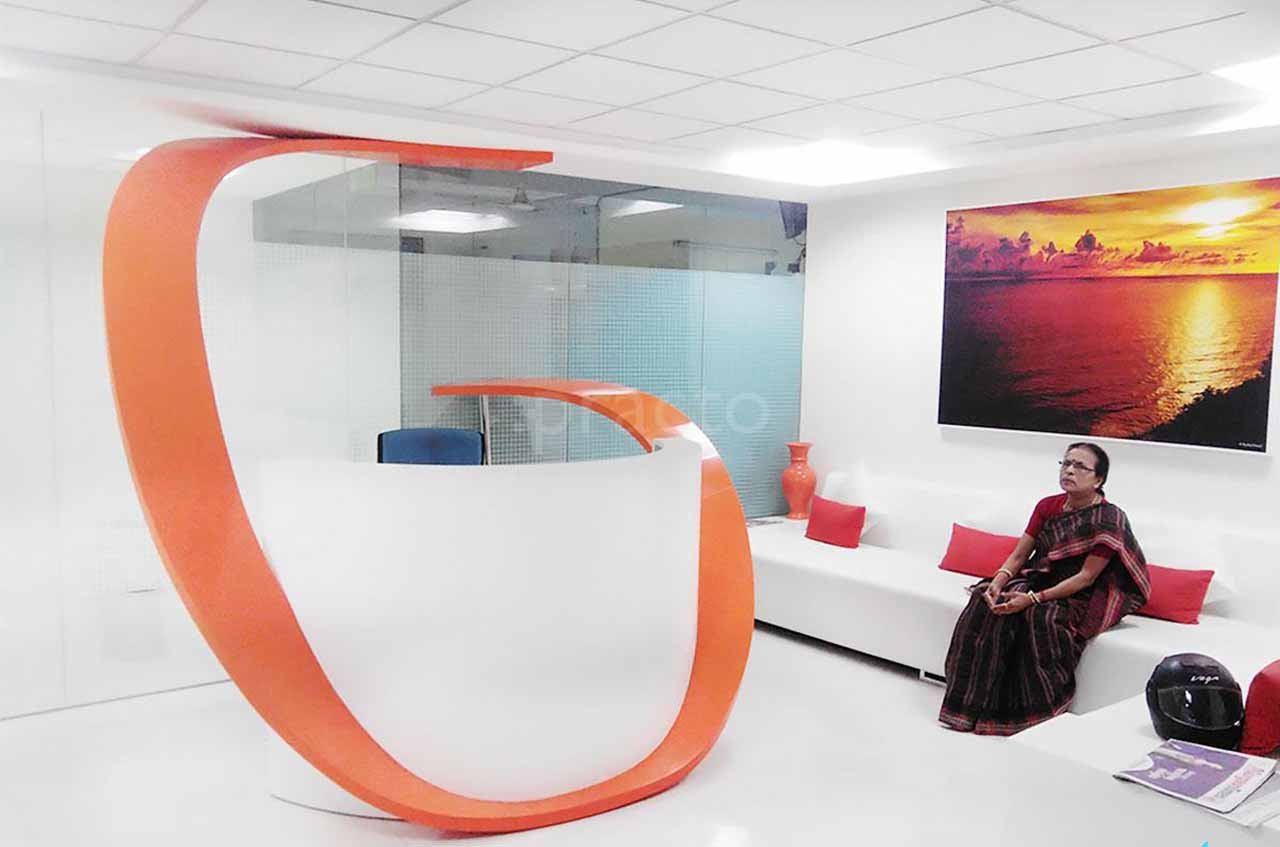 Family-friendly waiting space at Muskaan Dentals branches
